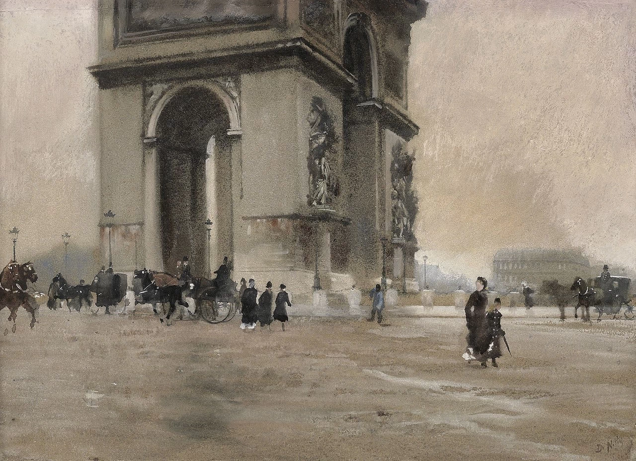 Giuseppe De Nittis - L'Arco di Trionfo a Parigi (1876 circa)